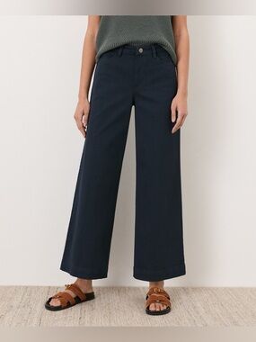 Pact Organic Stretch Twill Wide Leg Pant